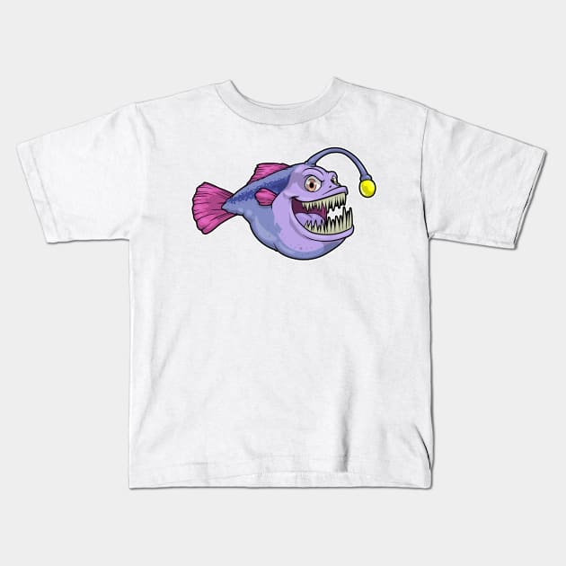 Angler Fish Kids T-Shirt by Markus Schnabel